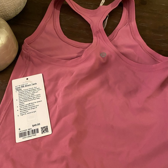 Lululemon pink tank in Nulu fabric size 6 - Picture 2 of 2